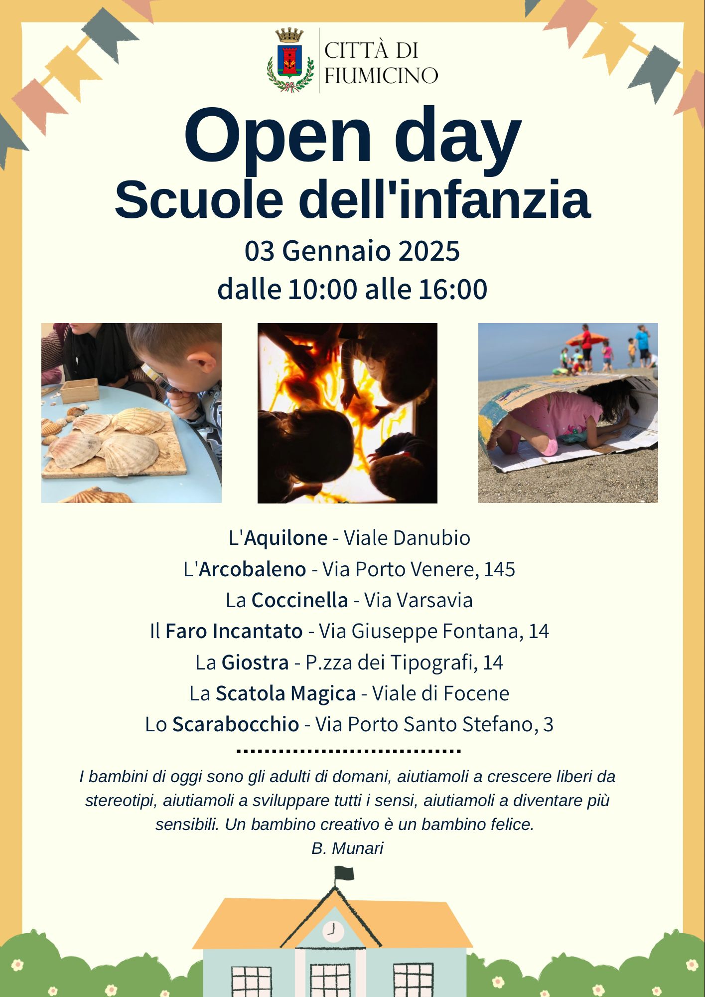 Open day scuole dell’infanzia