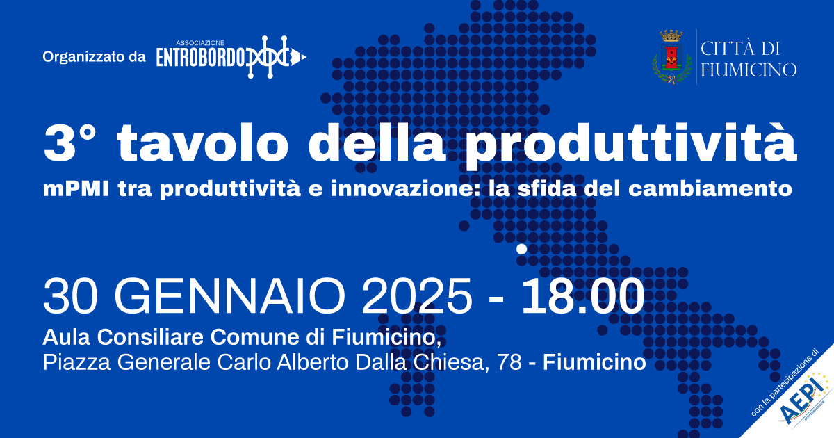 3° Tavolo della Produttività