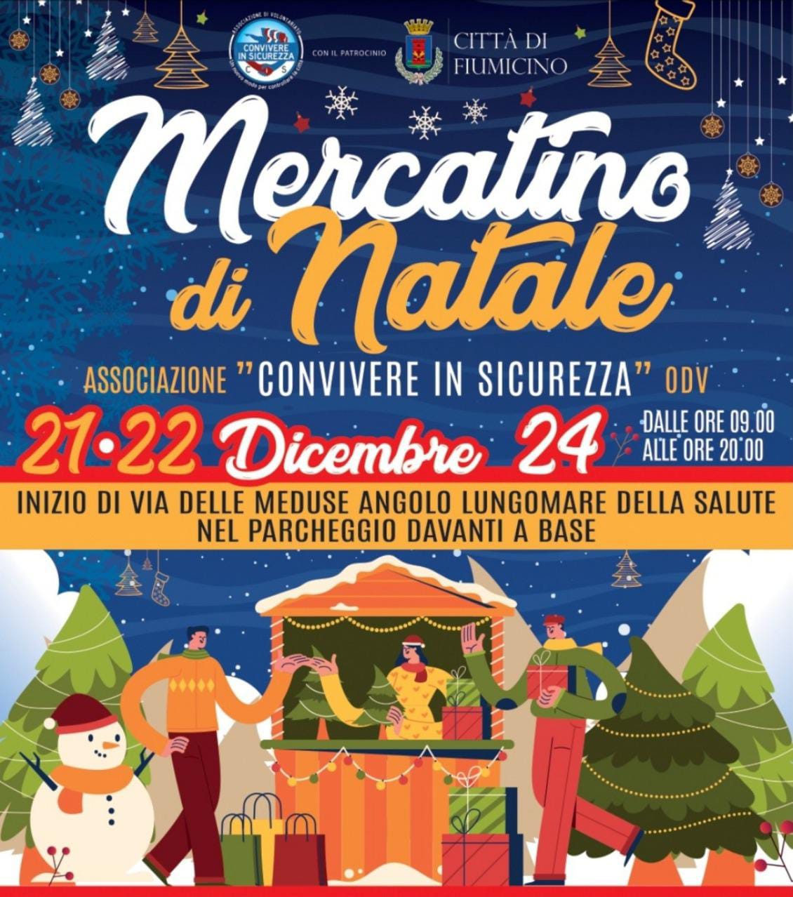 21 e 22 dicembre "Mercatino di Natale" in via delle meduse