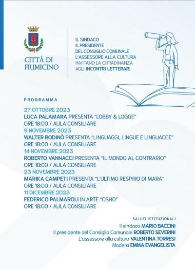 Il comune di fiumicino promuove la kermesse "incontri letterari"