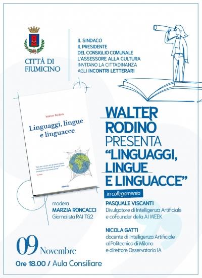 Incontri letterari al Comune: Rodinò parla dei linguaggi