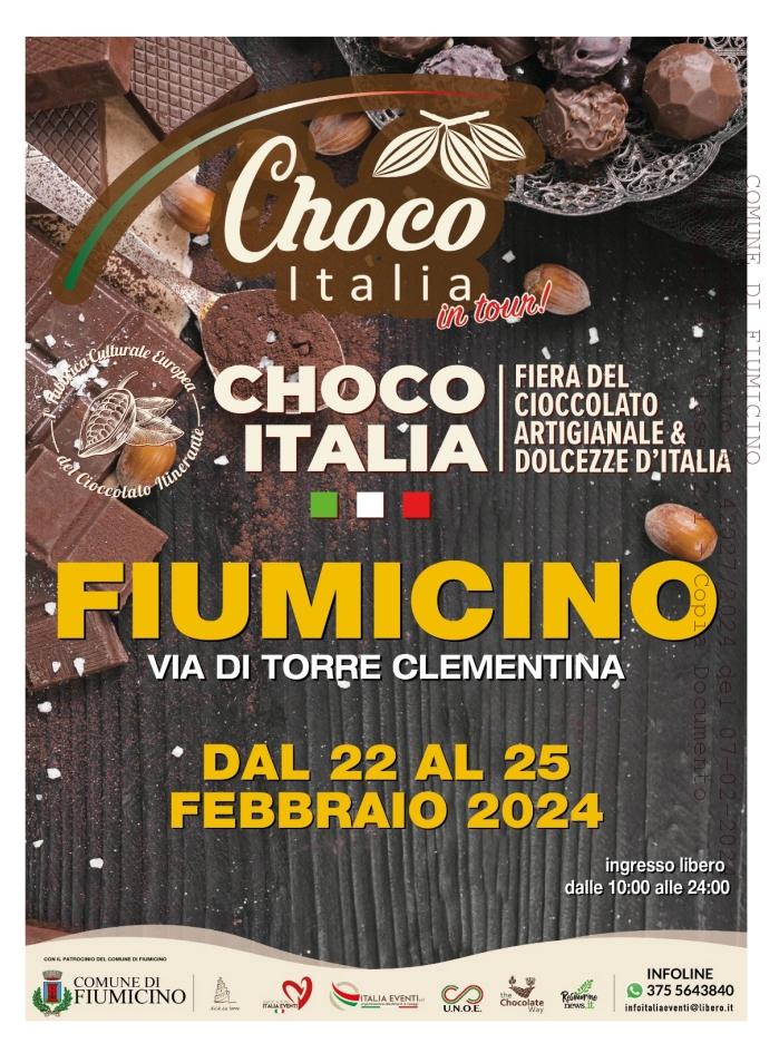 Fiumicino ospita "Choco Italia in tour" dal 22 al 25 febbraio.