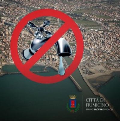 L'8/3/2024, sospensione del flusso idrico in alcune zone di Fiumicino per lavori. Predisposte autobotti.