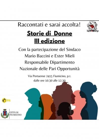 8 Marzo - Evento "Storie di Donne. Raccontati e sarai accolta”