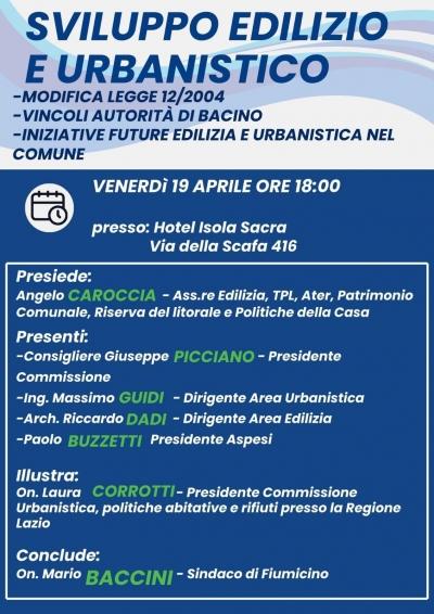 Fiumicino - Convegno sullo sviluppo edilizio ed urbanistico