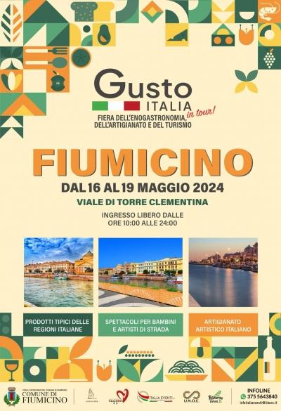 Fiumicino - dal 16 al 19 maggio Fiera "Gusto Italia" in tour