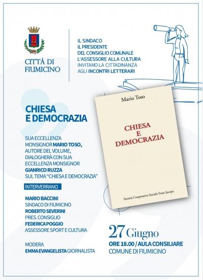 Fiumicino - Presentazione del libro "Chiesa e Democrazia" di Monsignor Mario Toso