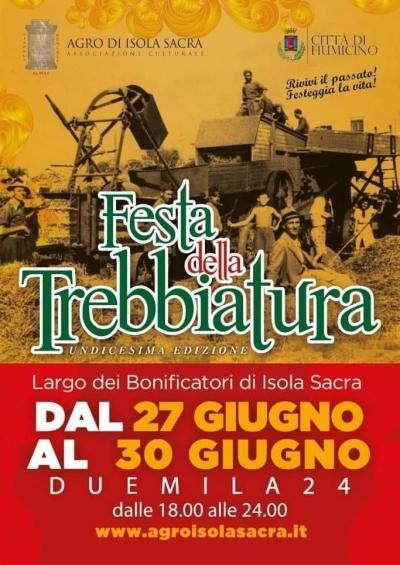 "La tradizione agricola rivive ad Isola Sacra con la  "Festa della Trebbiatura" dal 27 al 30 Giugno"