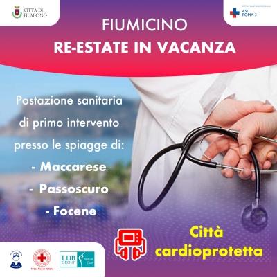 Al Via il Progetto "Re – estate in vacanza" Postazioni Sanitarie sulle Spiagge, domani inaugurazione a Focene