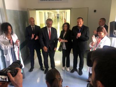 Il Sindaco Mario Baccini all’ inaugurazione del Reparto Sub-Intensivo all'Ospedale G.B. Grassi di Ostia