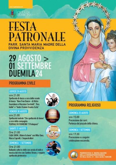 Isola Sacra - dal 25 agosto al 1° settembre Festa Patronale della Parrocchia Divina Provvidenza