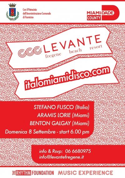 The Italo Miami Disco Connection -  Il 1° settembre live negli Stati Uniti e  l’8 a Fregene