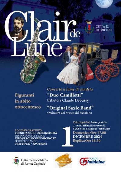 Domenica 1 dicembre alle 17 e replica ore 18.30  - Evento Clair del lune – a lume di candela