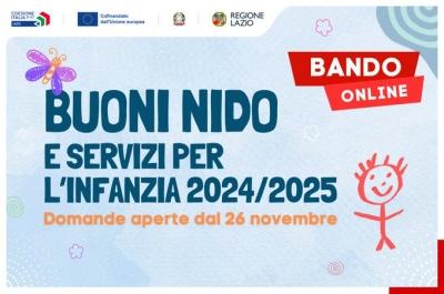 Buoni nido e servizi per l'infanzia 2024/2025