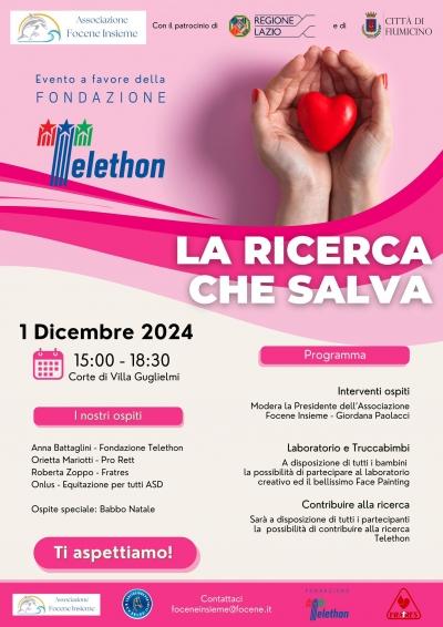 La Ricerca che Salva: evento Telethon a Fiumicino il 1° Dicembre