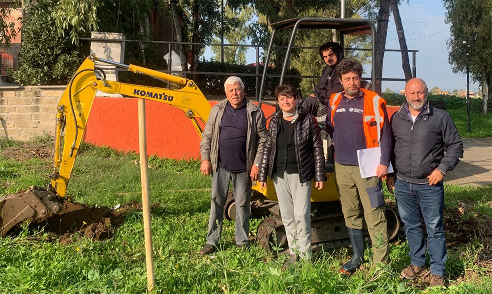 Piantumati nuovi alberi nel Borgo di Testa di Lepre