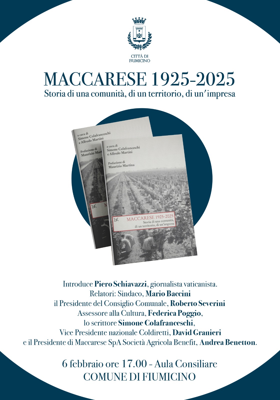 Presentazione del libro  “Maccarese 1925-2025”